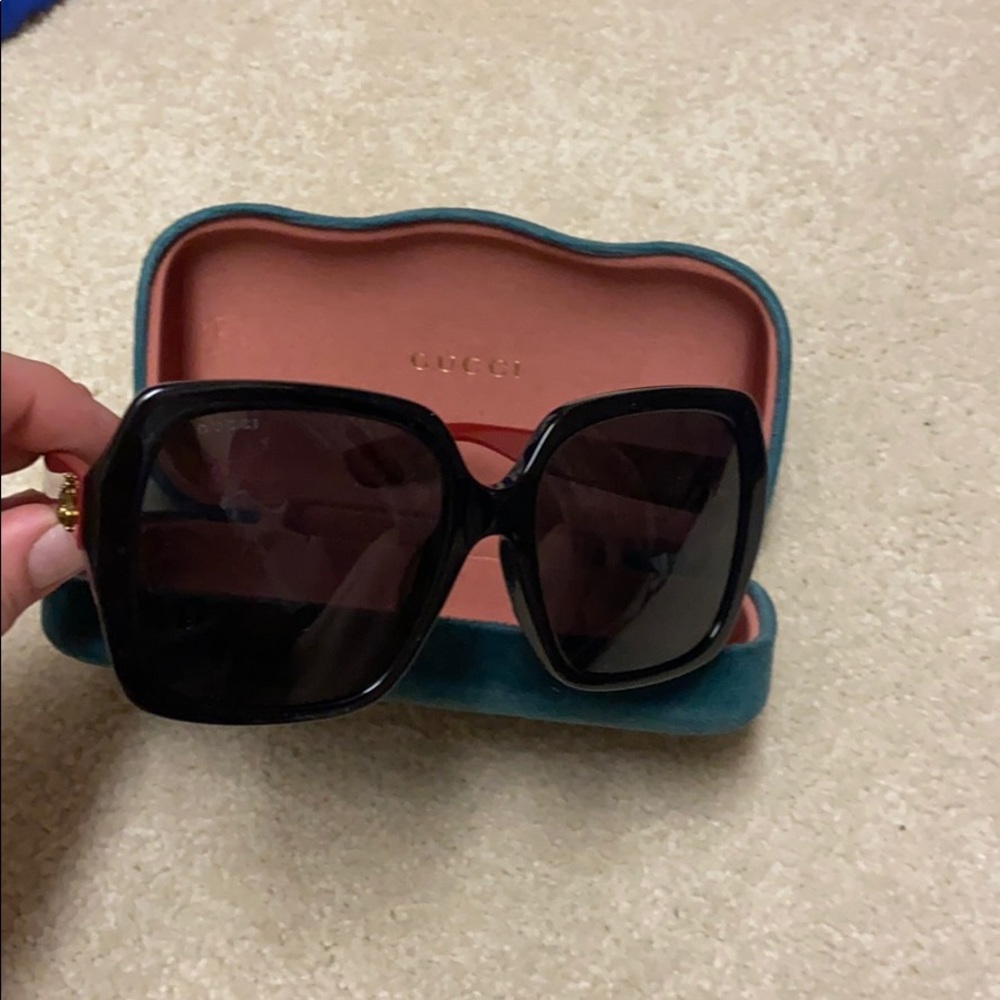 Oversized Gucci sunglasses